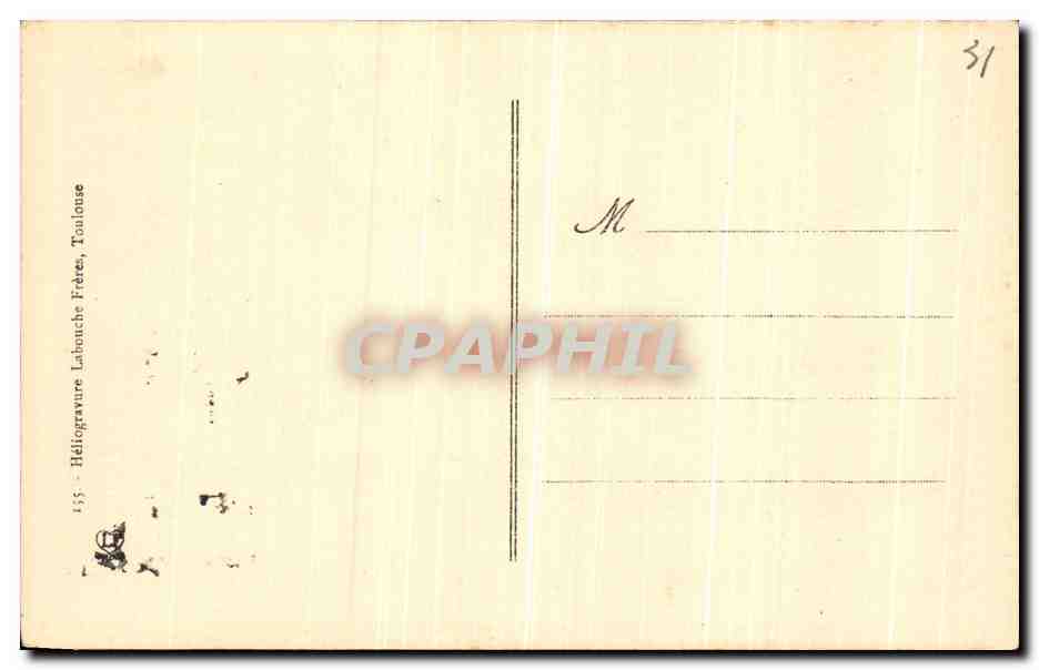CPA Toulouse Hotel D Assezat Cour Interieure Partie Edifiee En 1557 — Rückseite