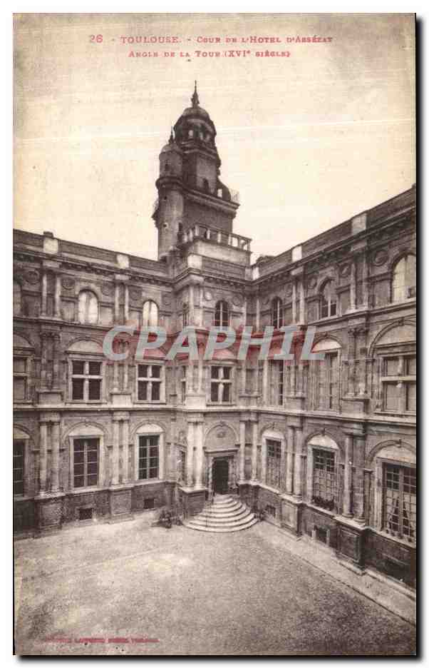 Toulouse - Cour de l'Hôtel d'Assézat, angle de la tour (XVIe siècle)