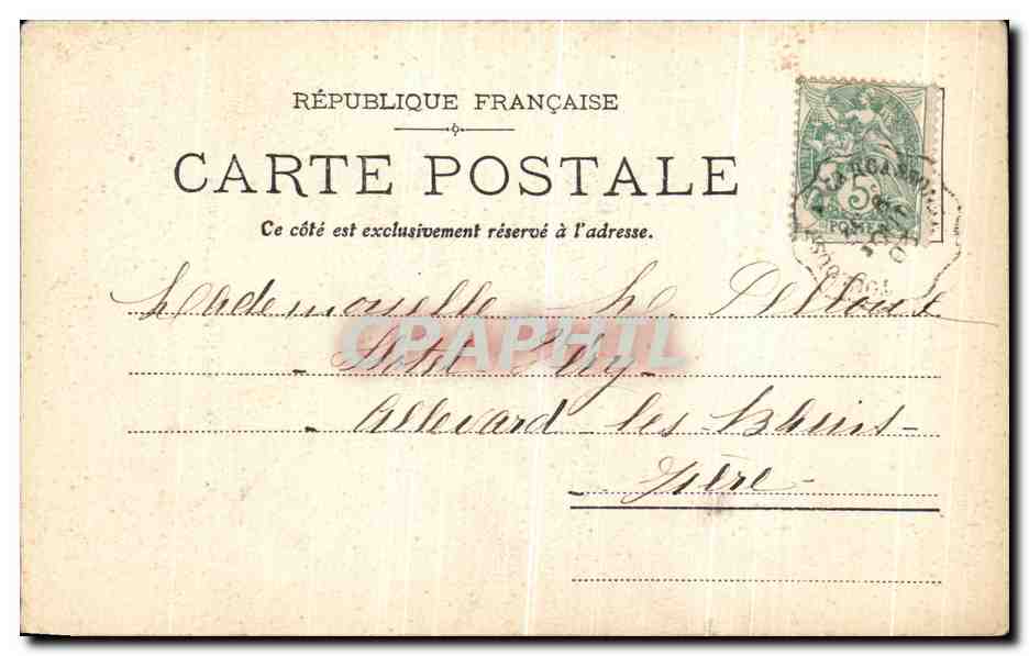 CPA Toulouse Le Capitole Cour Henri IV — Verso