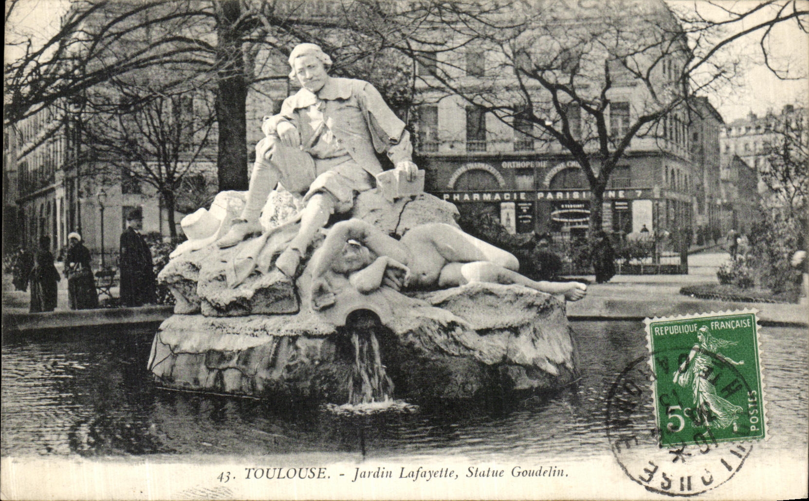 Toulouse - Jardin Lafayette, Statue Goudelin — Édition spéciale 'Au Capitole'