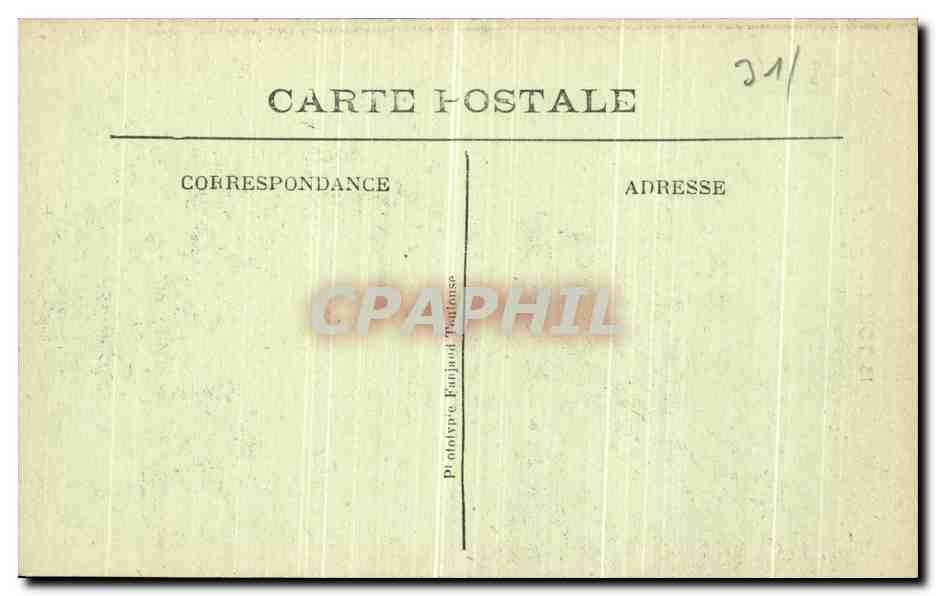 CPA Toulouse Jardin du Capitole Le donjon  — Verso