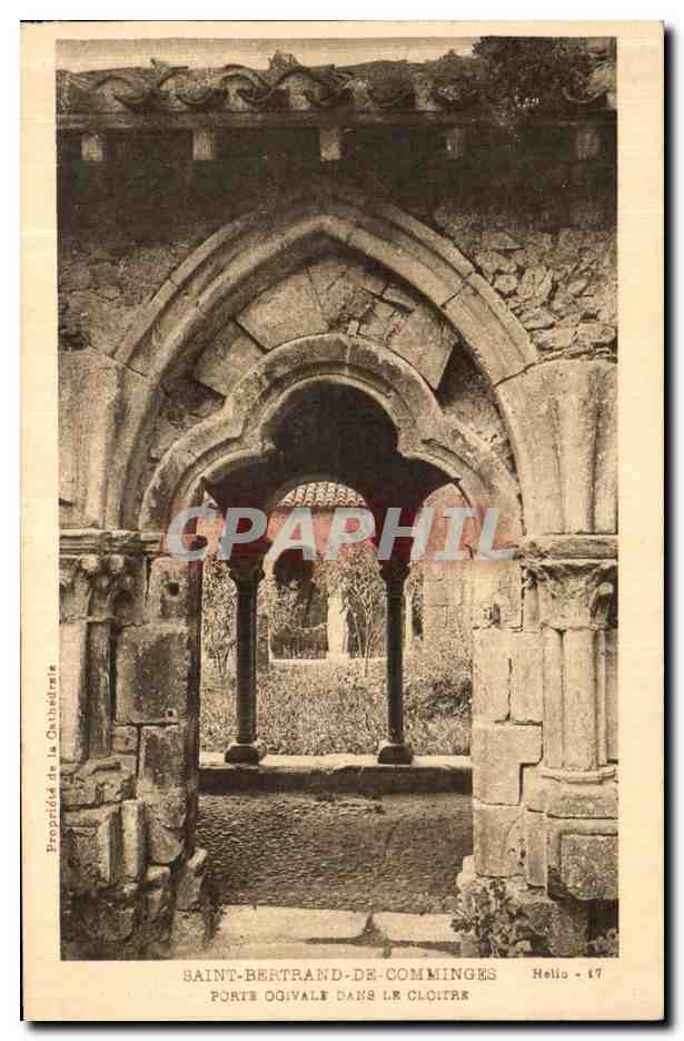 CPA Saint Bertrand De Comminges Porte Ogivale Dans Le cloitre