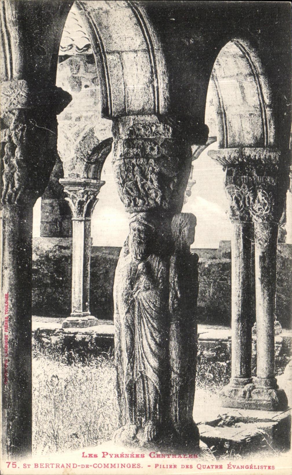 CPA Saint Bertrand De Comminges Pilier Des Quartre Evangelistes 