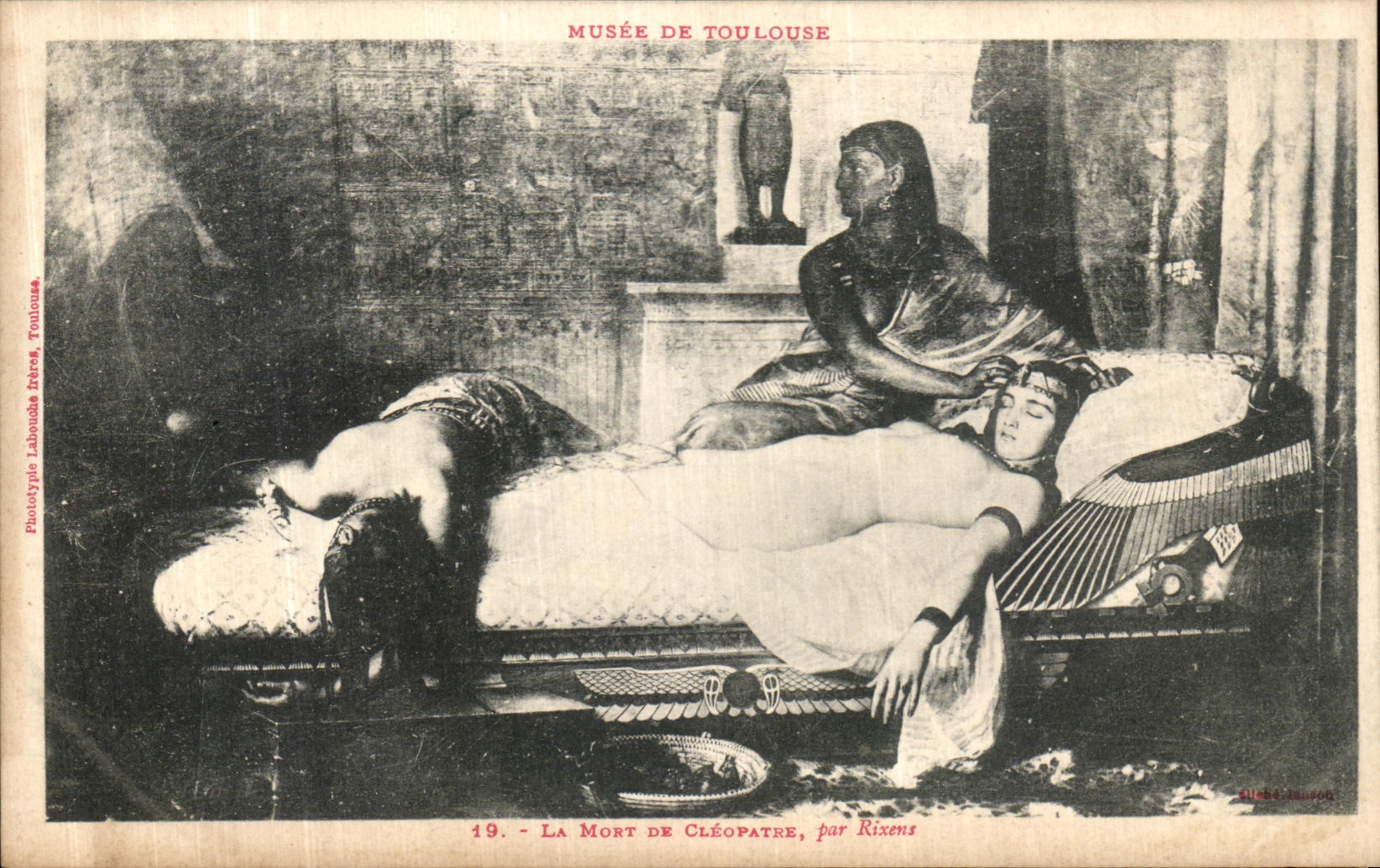 La Mort de Cléopâtre — Musée de Toulouse — Phototype Labouche Frères, Toulouse