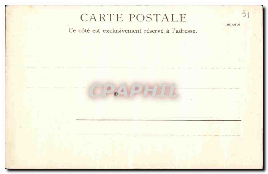 CPA Muletiers Contrebandiers Espagnols au port d Oo Pres Luchon Folklore  — Verso