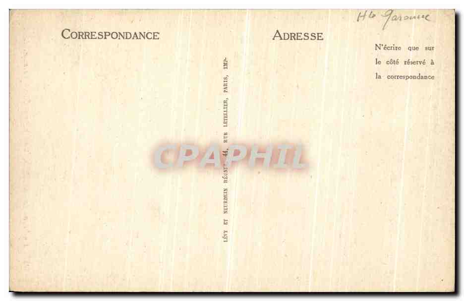 CPA Environs De Luchon La Chapelle Saint Aventin — Verso