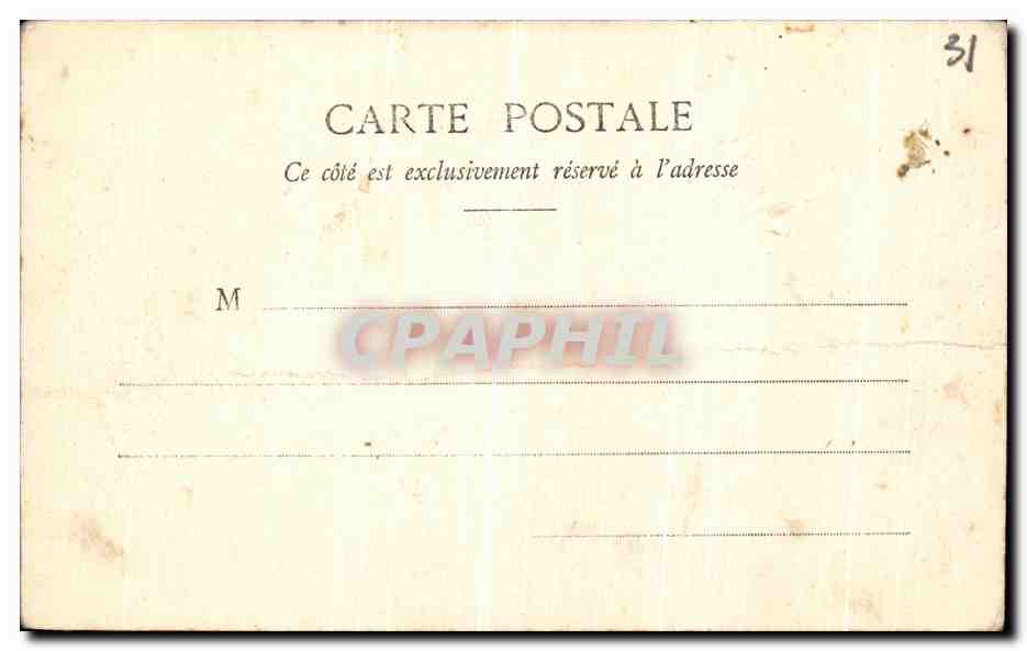 CPA Toulouse Entree De Grand Rond — Verso