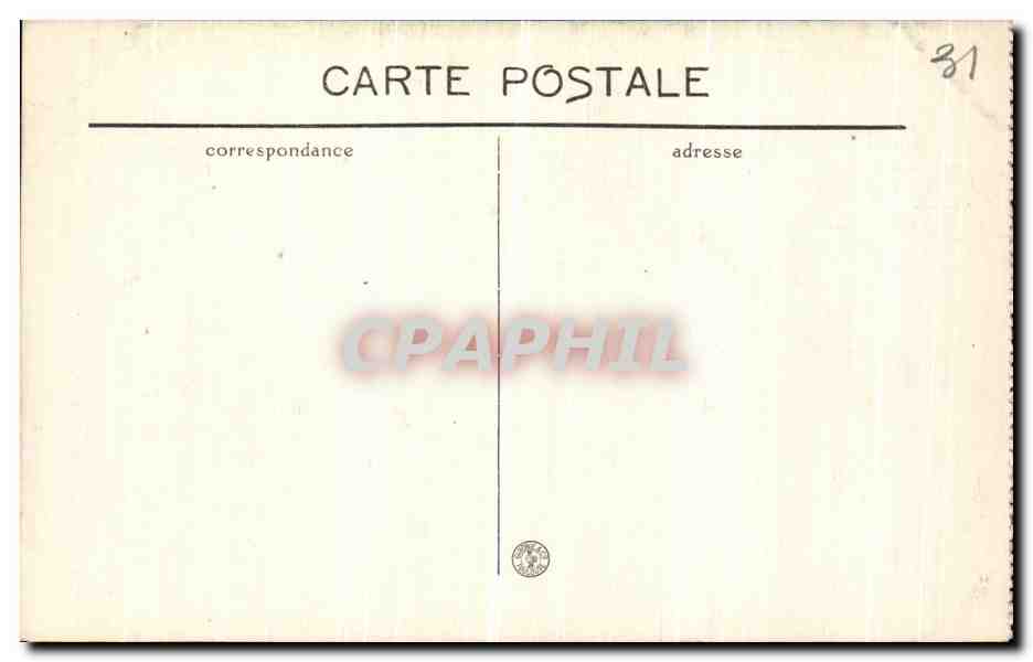 CPA Toulouse Eglise Saint Sernin Stalles — Verso