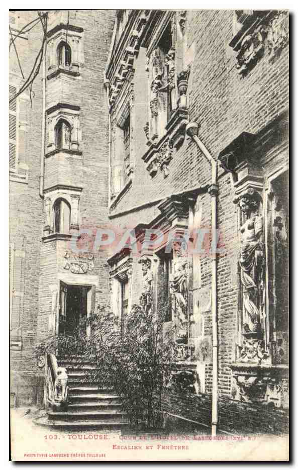 Toulouse - Cour de l'Hôtel de Lassanchore (XVIe s.) - Phototype Larrugue Frères Toulouse
