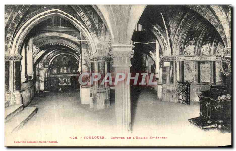 CPA Toulouse Crypte De L Eglise St Sernin
