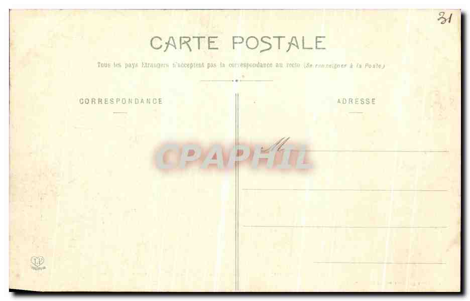 CPA Toulouse Crypte De L Eglise St Sernin — Verso