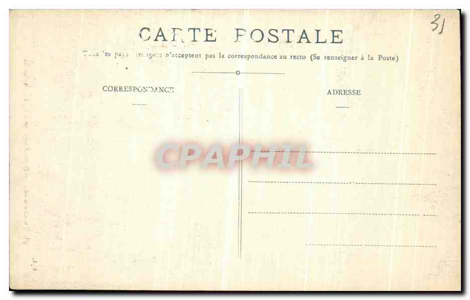 CPA Toulouse Porte Bacheller Eglise St Sernin Enfants — Verso