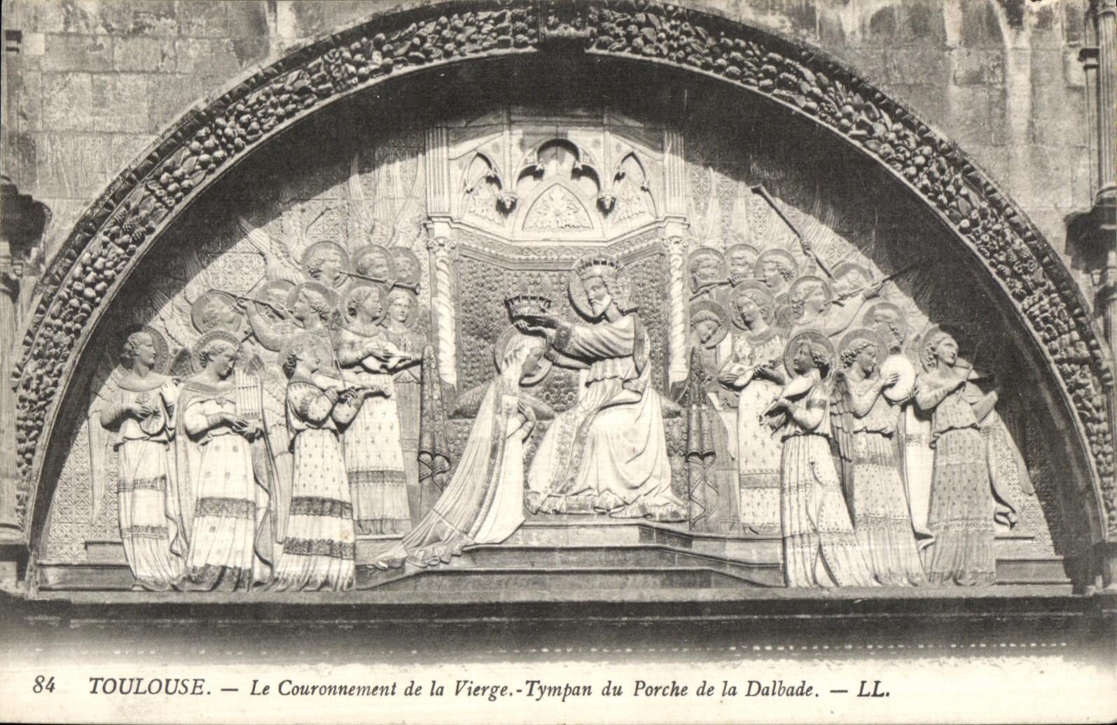 CPA Toulouse Le Couronnement de la Vierge Tympan du Porche de la Dalbade