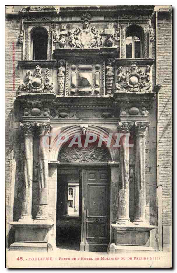 CPA Toulouse Porte De L Hotel De Molinier Ou De FElzins 