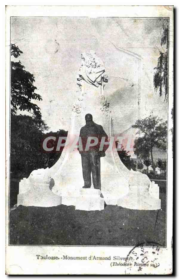 CPA Toulouse Monument d Armand Silvestre