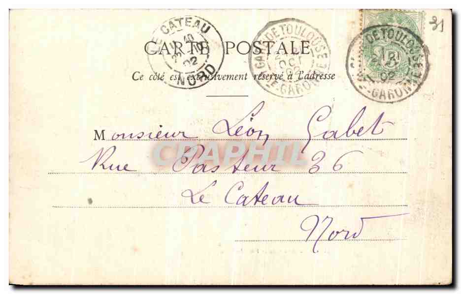 CPA Toulouse Spectaeurs de la fete du camp Militaria — Verso