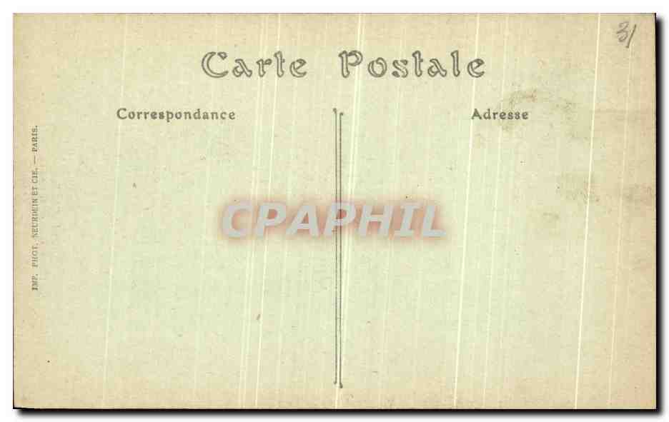 CPA Toulouse Hotel du Vieux Raisin Interieur de la Cour — Verso