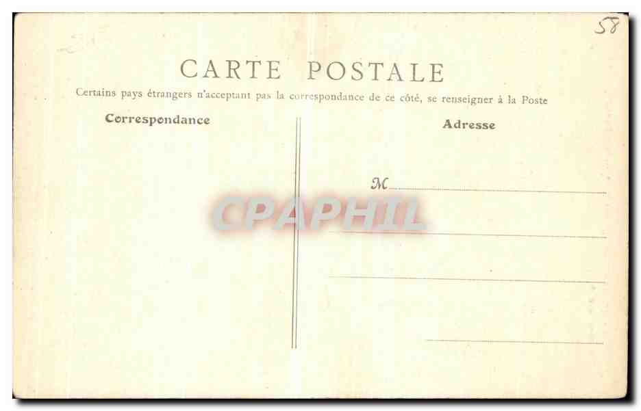 Nevers — Porte de la tourelle gauche du Palais Ducal — B. F., Paris — Rückseite