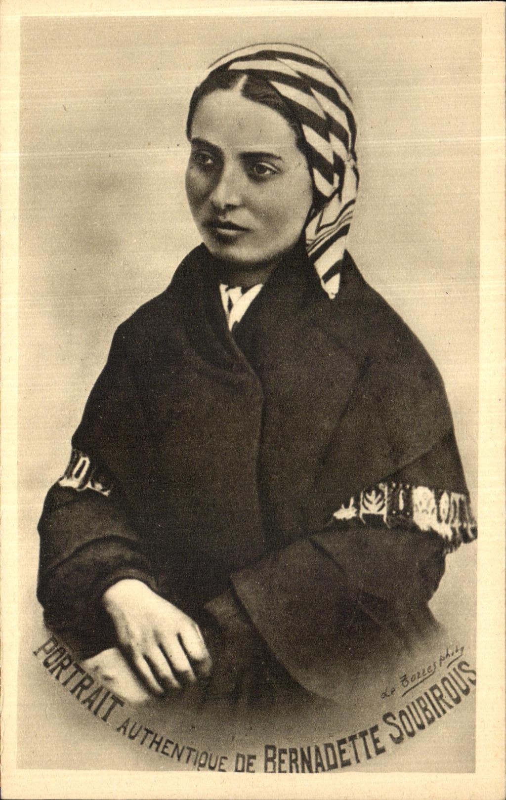 CPA Portrait Authentique De Bernadette Soubirous Lourdes Nevers