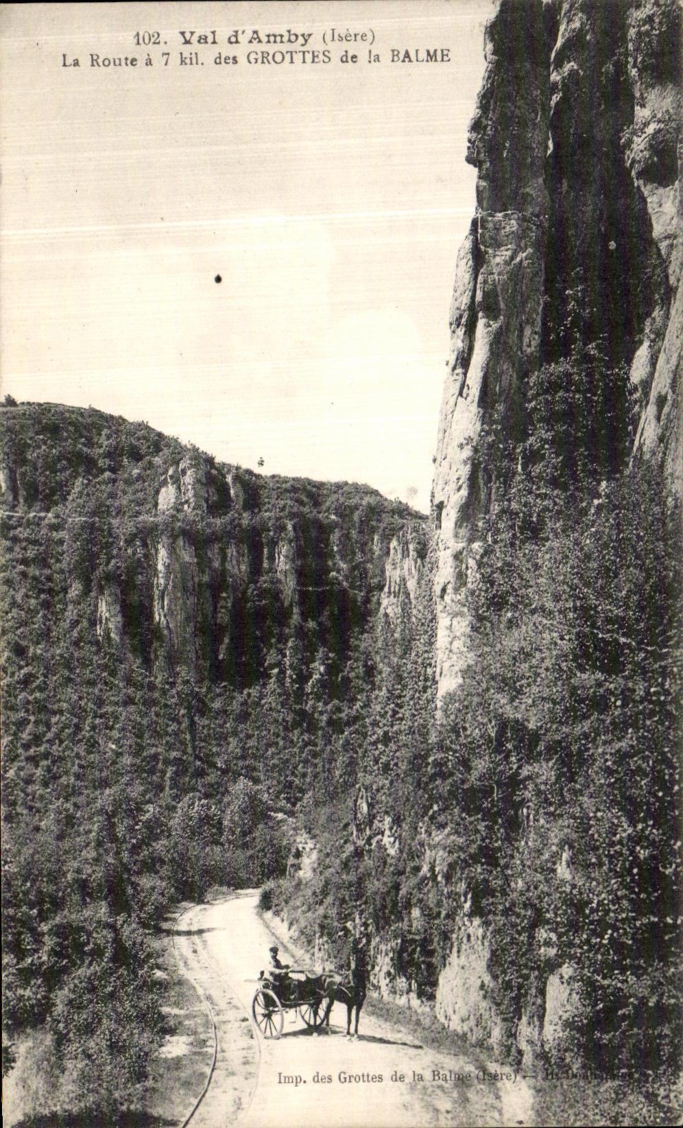 CPA Val d Amby La Route des Grottes de la Balme