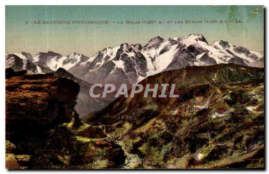 CPA Le Dauphine Pittoresque La Meije et les ecrins