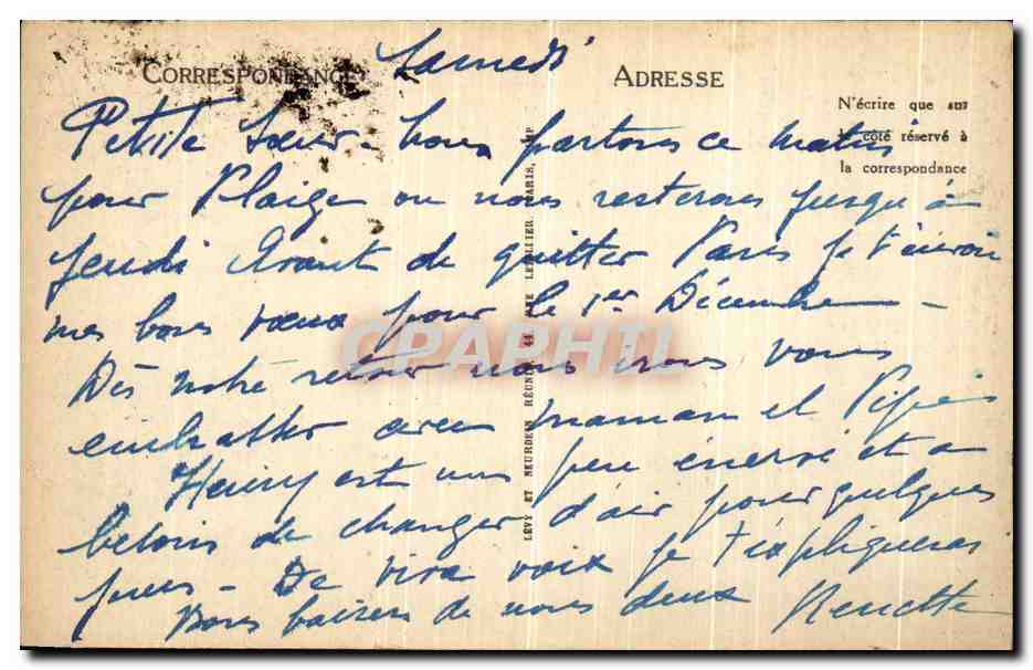 CPA Le Dauphine Pittoresque La Meije et les ecrins — Achterkant