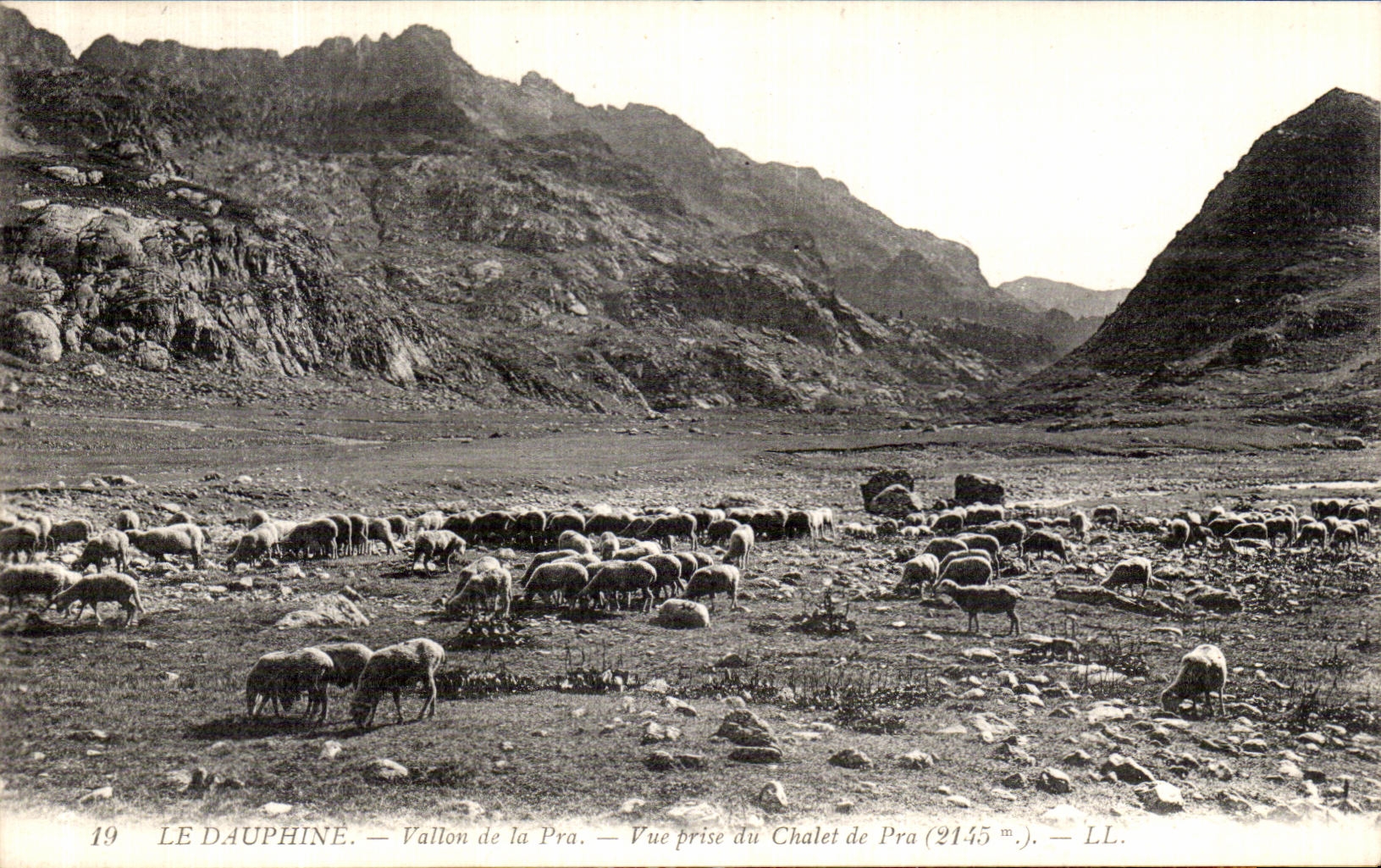 Vallon de la Pra — Ansicht vom Chalet de Pra (2145 m.) — LL.