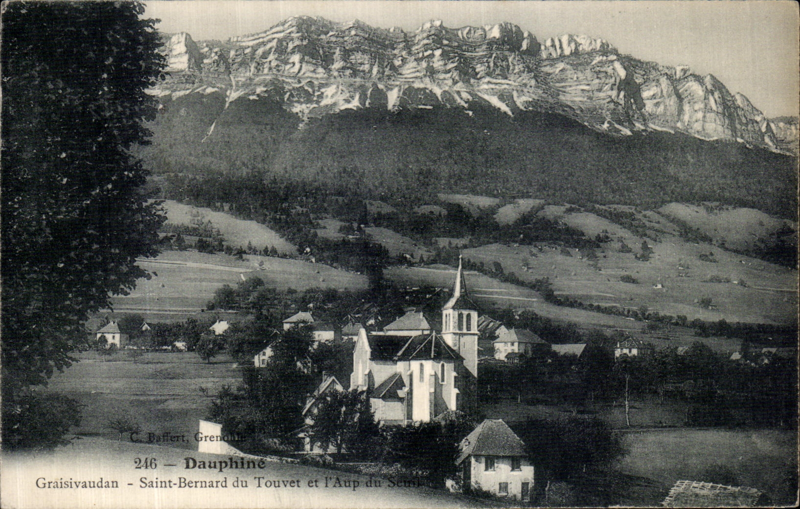 Graisisvaudan — Saint-Bernard du Touvet et l'Aup du Semit — C. Baffert, Grenoble, n°246