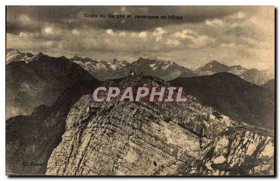 CPA Croix du Gargos et Panorama de l Olan