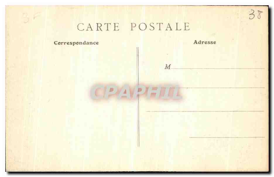 CPA Colombes Cheminee de la Chambre ou est morte la Reine Henriette Marie en 1669 — Rückseite