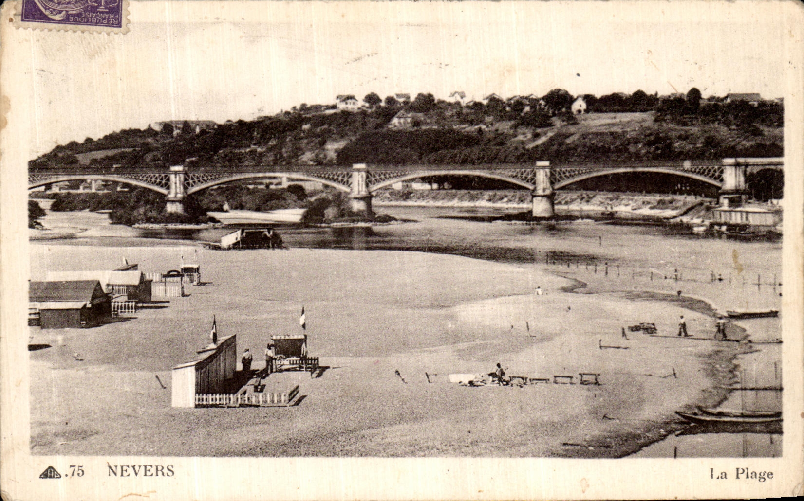 CPA Nevers La plage 