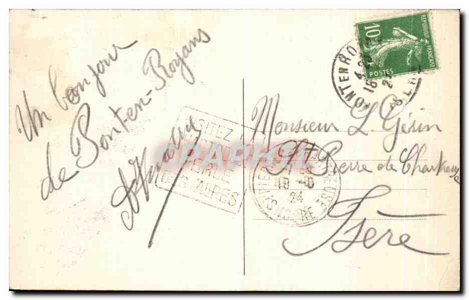 Dauphiné - LE VERCORS - Villard-de-Lans - Allgemeine Ansicht und der Gol de l'Arc - E.R. - 414 — Rückseite