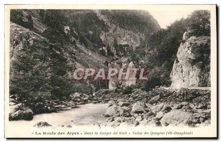 Gorges du Guil — Vallée du Queyras (Ht-DAUPHINÉ) — Collection Robié, n° 10-21