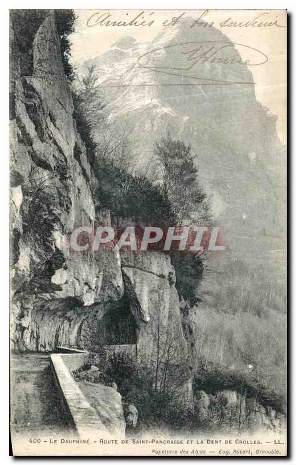 Le Dauphiné — Route de Saint-Pancrasse et la Dent de Crolles — Eug. Robert, Grenoble