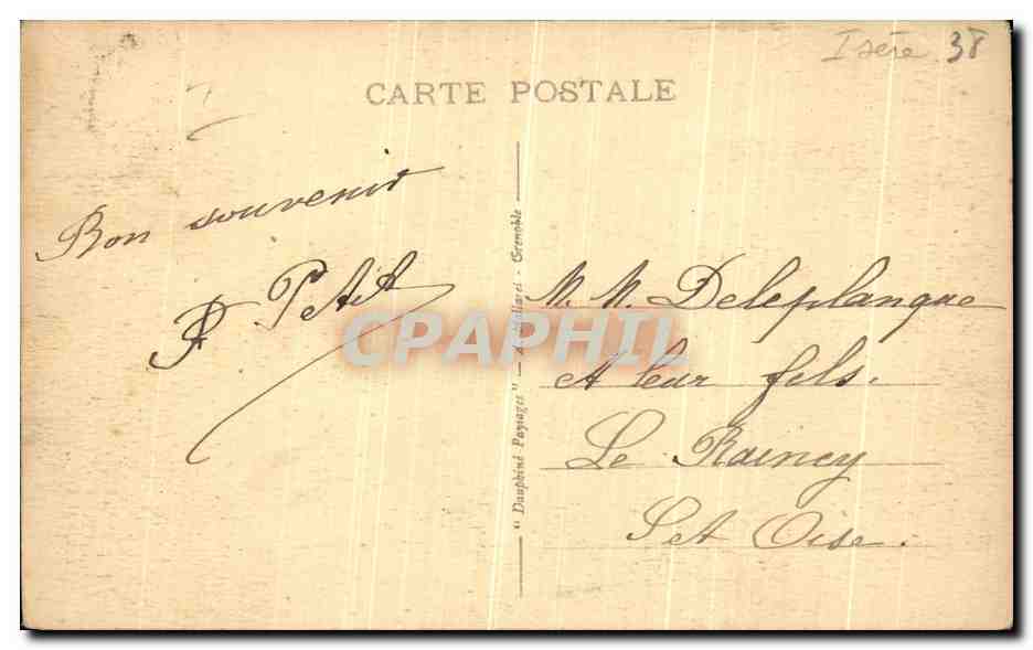 St-Siméon-de-Bressieux — Vue générale (1ère partie) — éditeur non visible — Verso