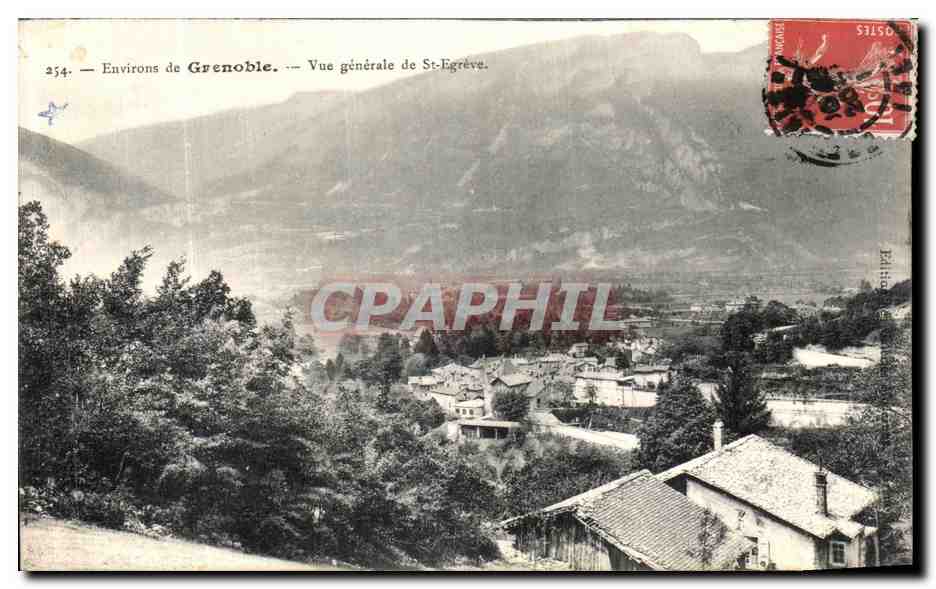 CPA Environs de Grenoble Vue generale de St Egreve