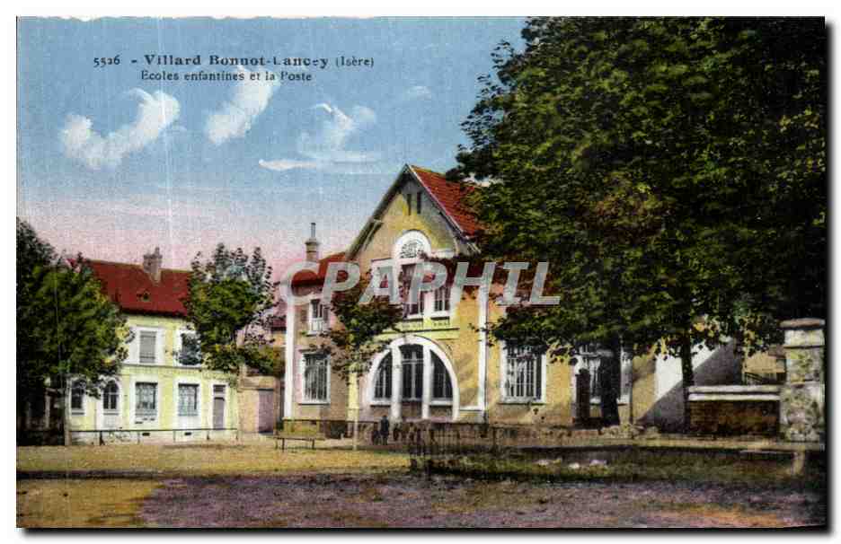 Villard-Bonnot-Lancy (Isère) — Écoles enfantines et la Poste — Grimal-Chanbary