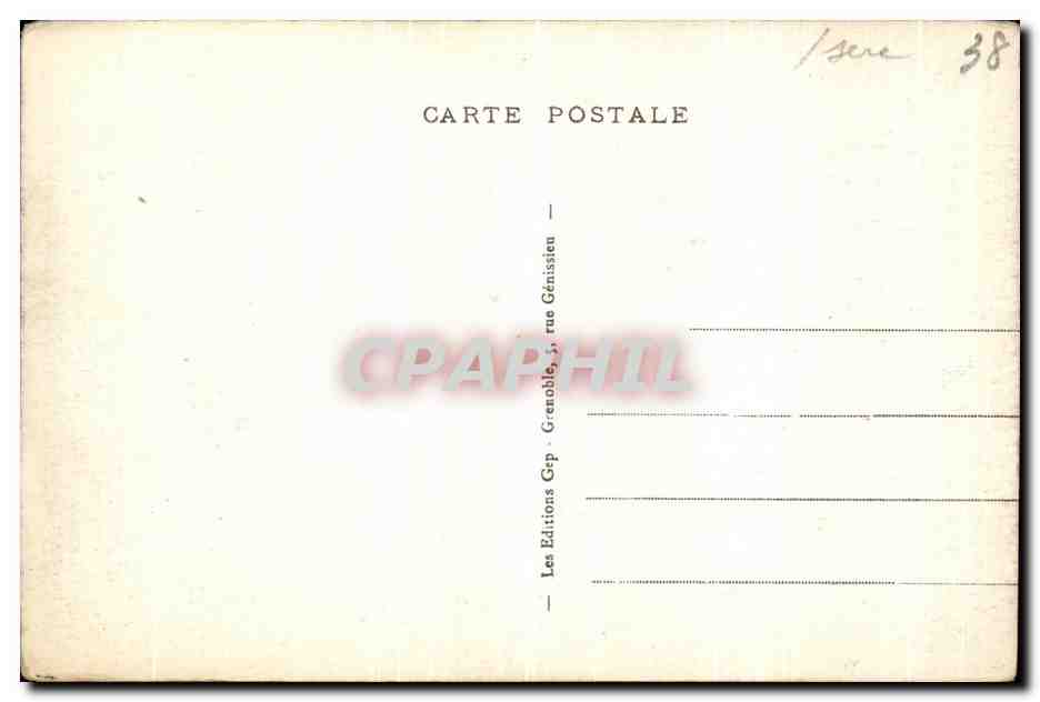 CPA L Hiver au Villard de Lans La place — Rückseite