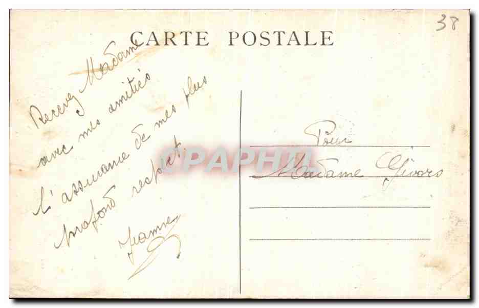 CPA Sanatorium de Seyssuel Bureau du Medecin Directeur — Rückseite