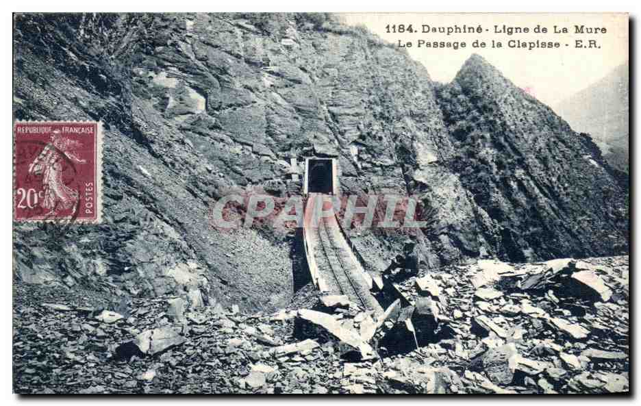 CPA Dauphine Ligne de la Mure Passage de la Clapisse