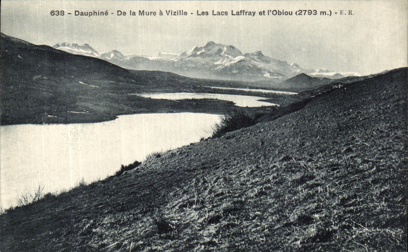 Dauphiné - De la Mure à Vizille - Les Lacs Laffray et l'Obiou (2793 m.) - E.R.