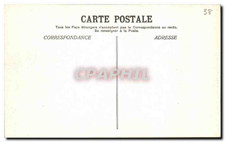 Bourg d'Oisans — Vue générale et la chaîne de Belledonne — E. R. n°709 — Rückseite