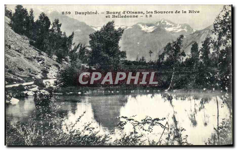 Bourg d'Oisans, les Sources de la Rive et Belledonne — Dauphiné — n° 859