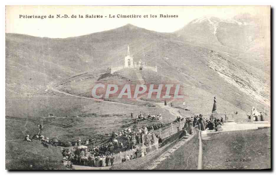 CPA Pelerinage de la Saletr Le Cimetiere et les Baisses