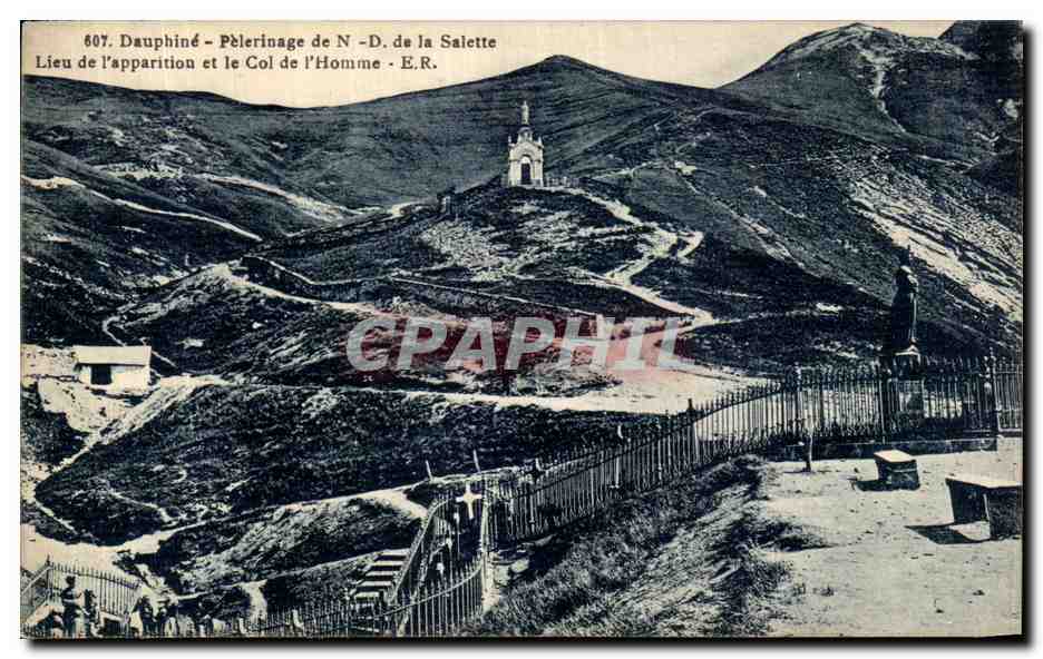 Dauphiné - Pèlerinage de N.-D. de la Salette - Lieu de l'apparition et le Col de l'Homme