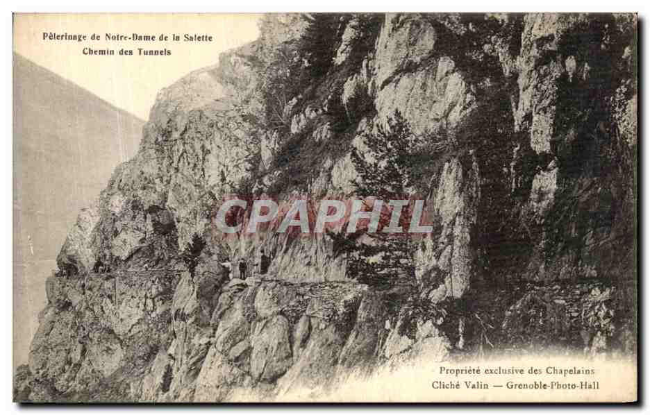 Pèlerinage de Notre-Dame de la Salette — Chemin des Tunnels — Cliché Valin — Grenoble-Photo-Hall