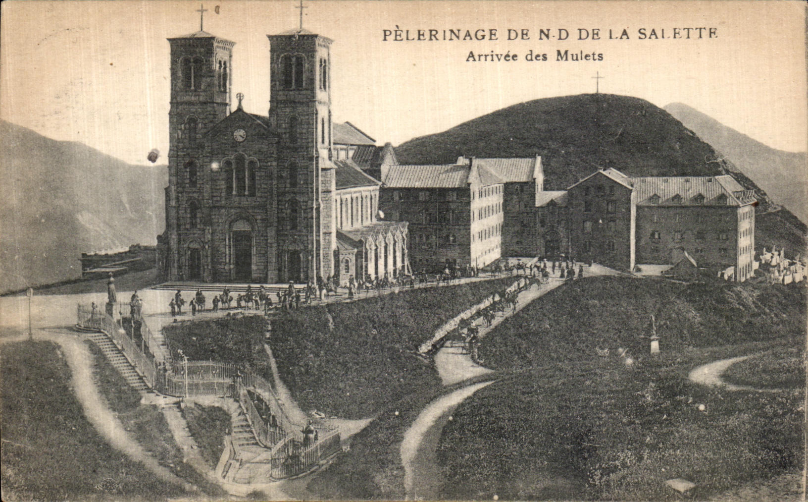 Pilgrimage of N.D. de la Salette — Arrival of the Mules — Publisher unknown