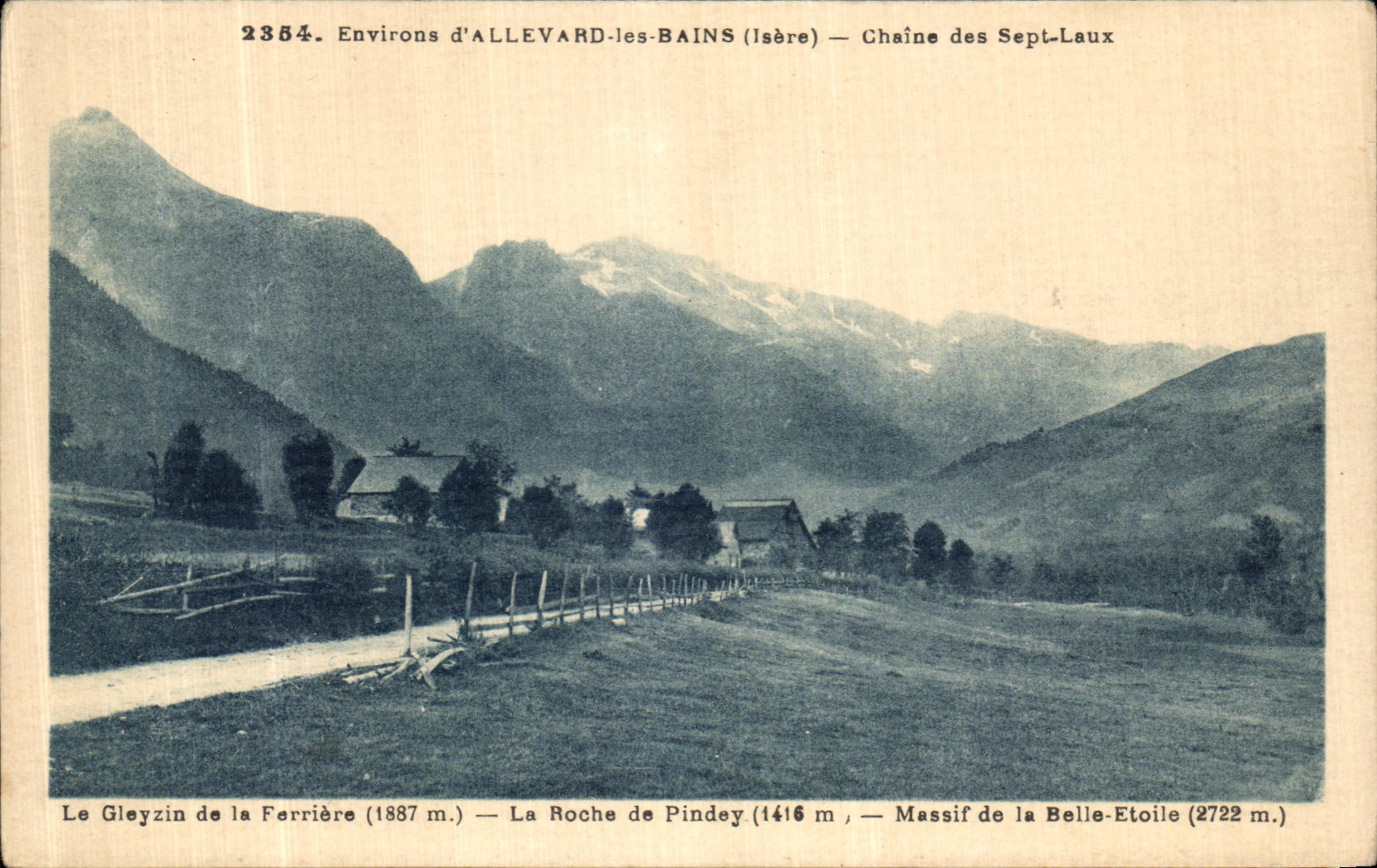 Environs d'ALLEVARD-les-BAINS (Isère) — Chaîne des Sept-Laux