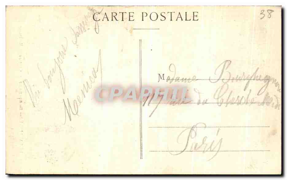 CPA Sassenage Le Dauphine Chateau de M Terray — Rückseite