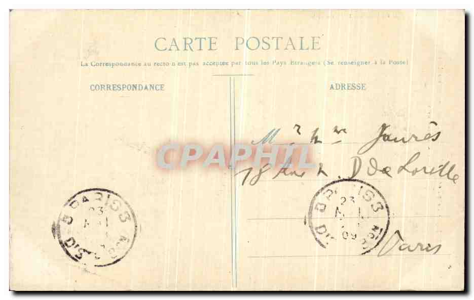 Sassenage - Le Rocher branlant — Sur le Chemin des Cuves — Éditeur A. V., Collection L. P., Grenoble — Verso